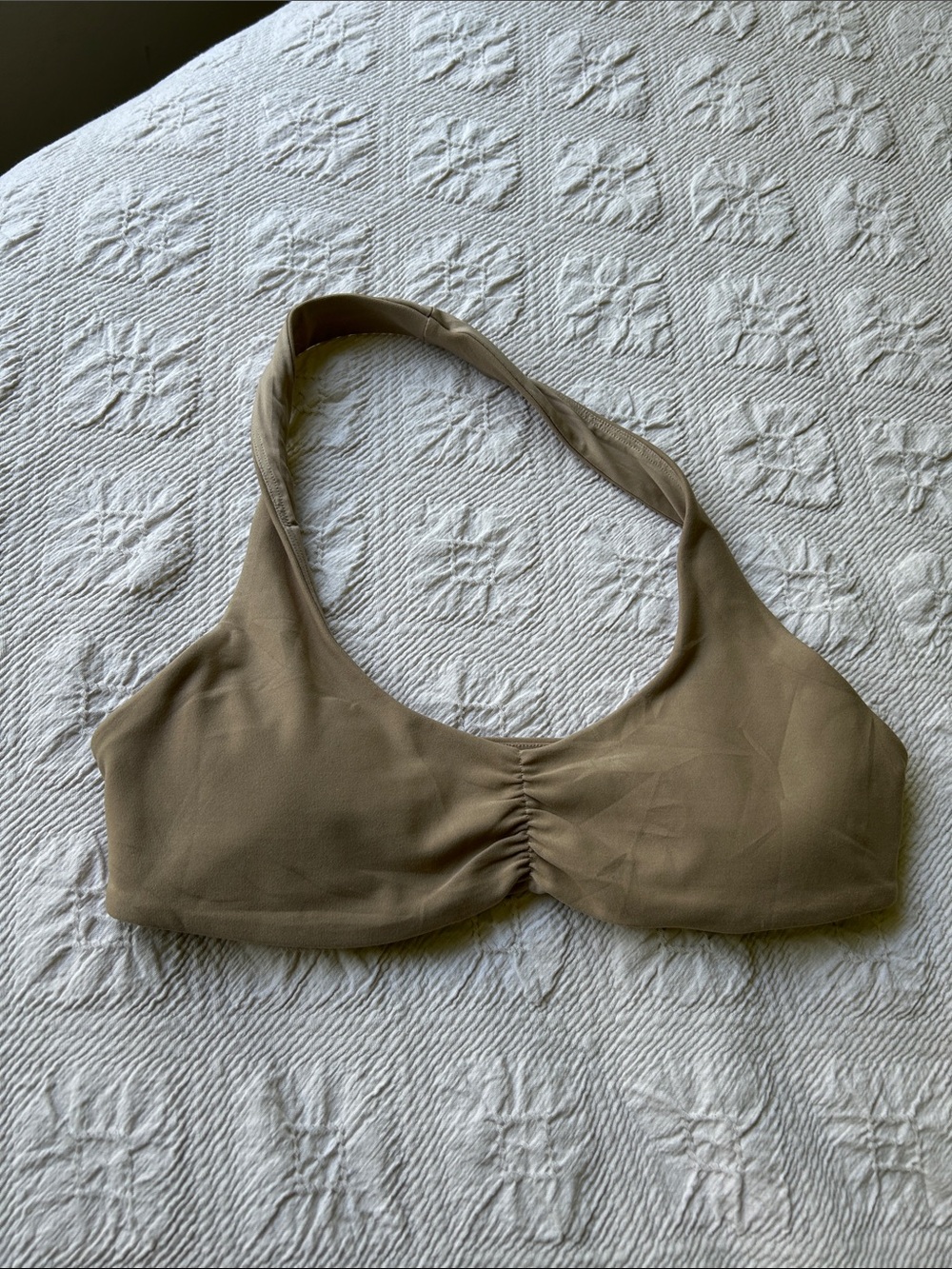 ALO Yoga Neutral Halter Bralette - Taupe Brown